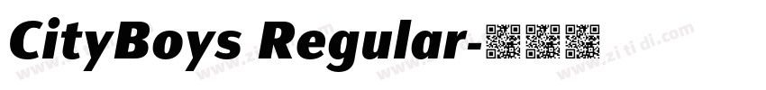 CityBoys Regular字体转换